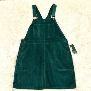 NWT- Wild Fable- Teal Corduroy Overall Dress size Small